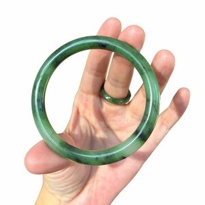Hetian Jade Bangle with Natural Red Skin | Nephrite Jade Bracelet